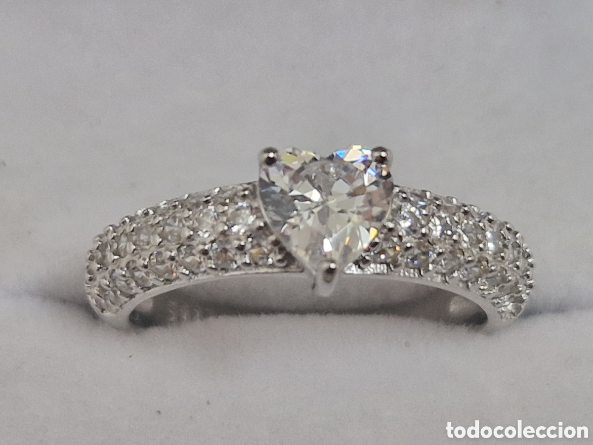 Joyeria: PRECIOSO ANILLO PLATA RODINADA Y CIRCONITAS - Foto 7