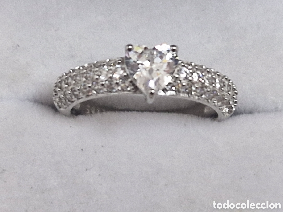 Joyeria: PRECIOSO ANILLO PLATA RODINADA Y CIRCONITAS - Foto 9
