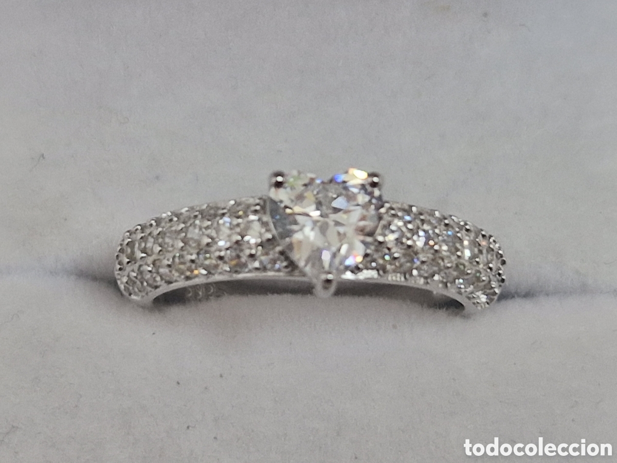 Joyeria: PRECIOSO ANILLO PLATA RODINADA Y CIRCONITAS - Foto 10