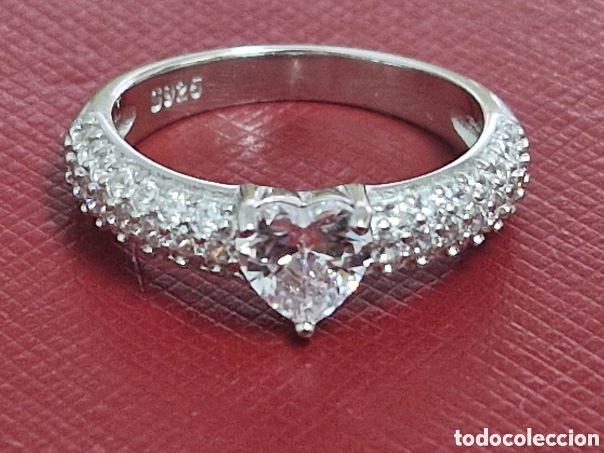 Joyeria: PRECIOSO ANILLO PLATA RODINADA Y CIRCONITAS - Foto 1