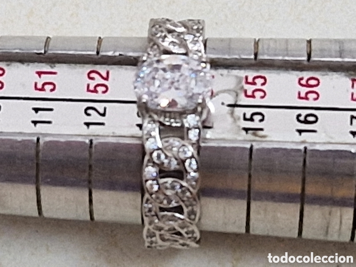 Joyeria: PRECIOSO ANILLO DE PLATA RODIADA Y CIRCONITAS - Foto 5