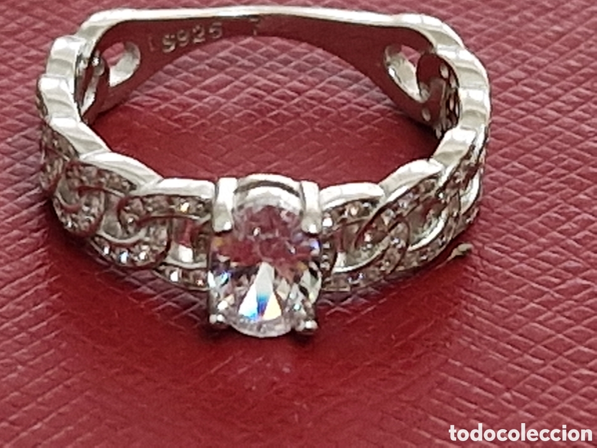 Joyeria: PRECIOSO ANILLO DE PLATA RODIADA Y CIRCONITAS - Foto 6