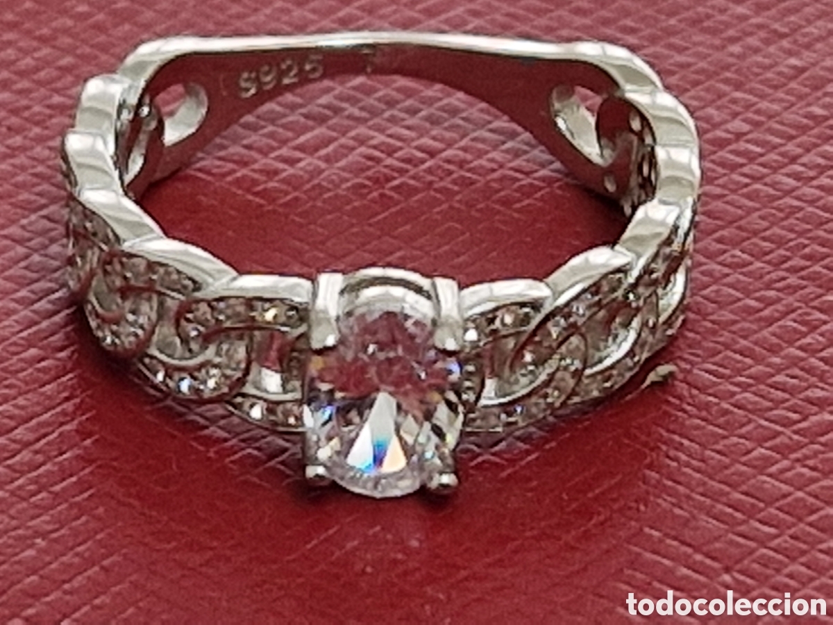 Joyeria: PRECIOSO ANILLO DE PLATA RODIADA Y CIRCONITAS - Foto 7