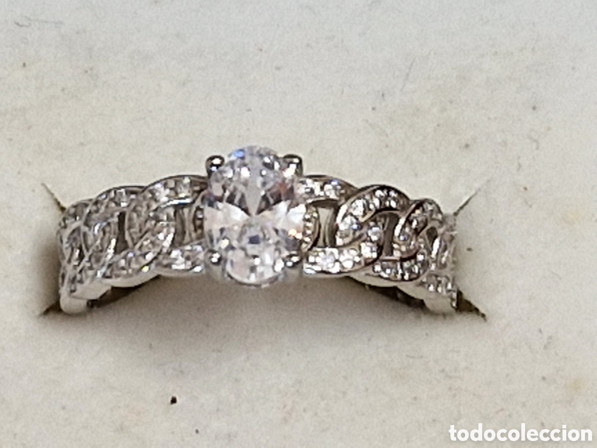 Joyeria: PRECIOSO ANILLO DE PLATA RODIADA Y CIRCONITAS - Foto 8