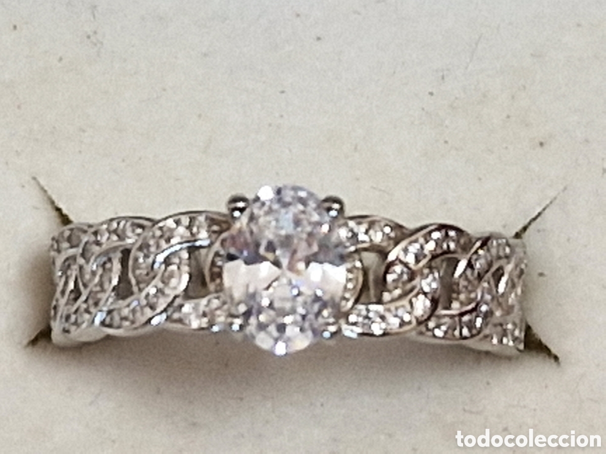 Joyeria: PRECIOSO ANILLO DE PLATA RODIADA Y CIRCONITAS - Foto 9
