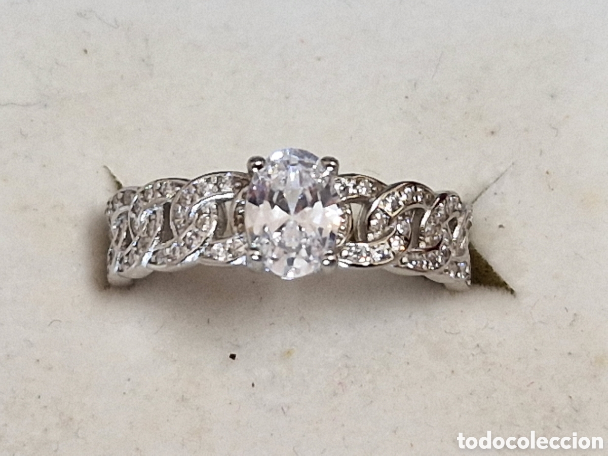 Joyeria: PRECIOSO ANILLO DE PLATA RODIADA Y CIRCONITAS - Foto 10