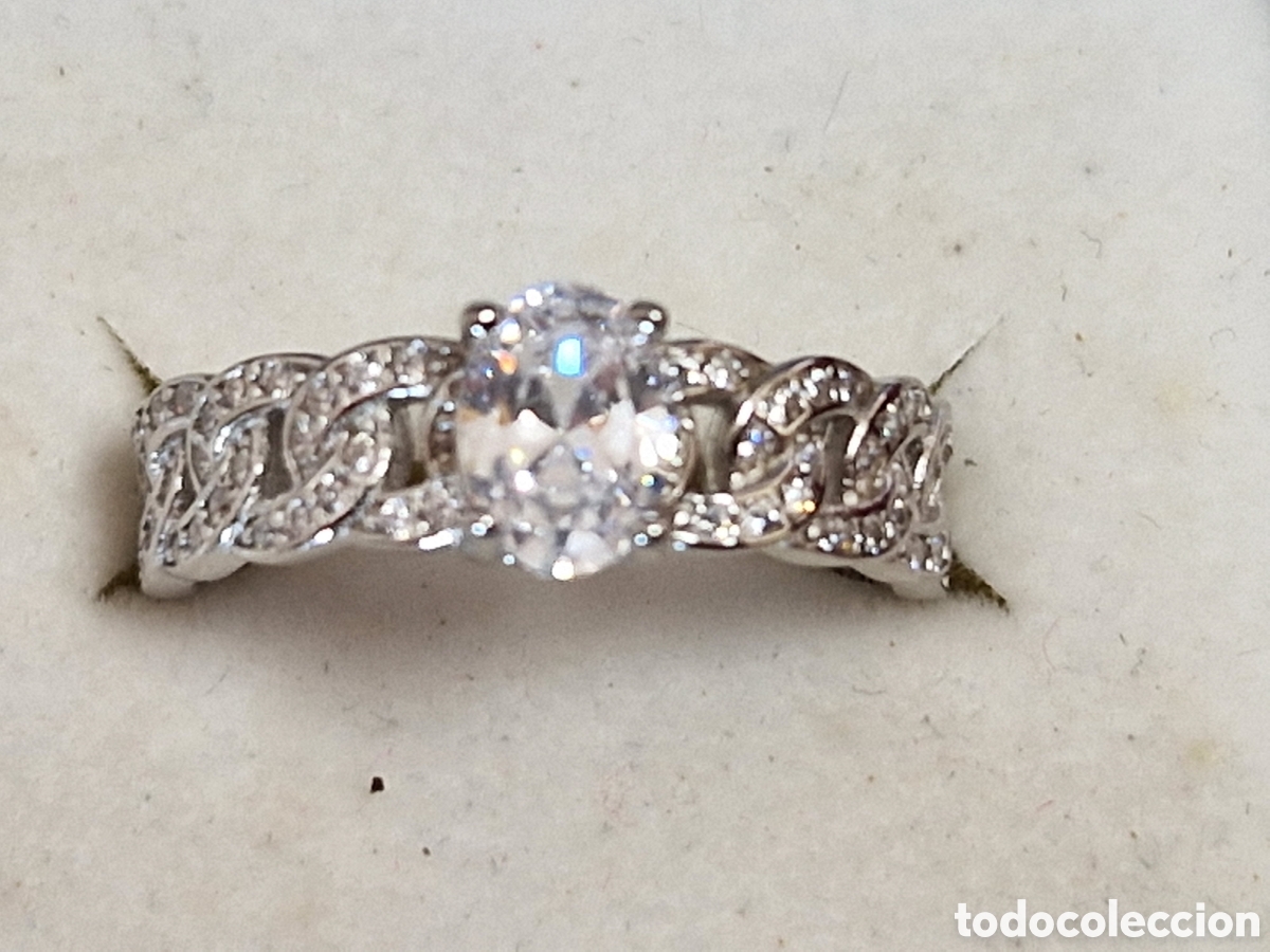 Joyeria: PRECIOSO ANILLO DE PLATA RODIADA Y CIRCONITAS - Foto 13