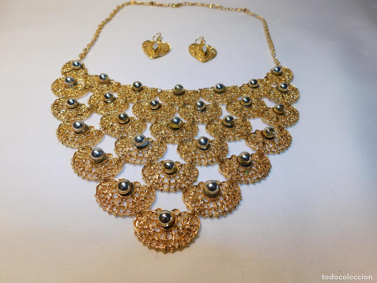 Joyeria: Gargantilla y aros dorado eterno - Foto 2