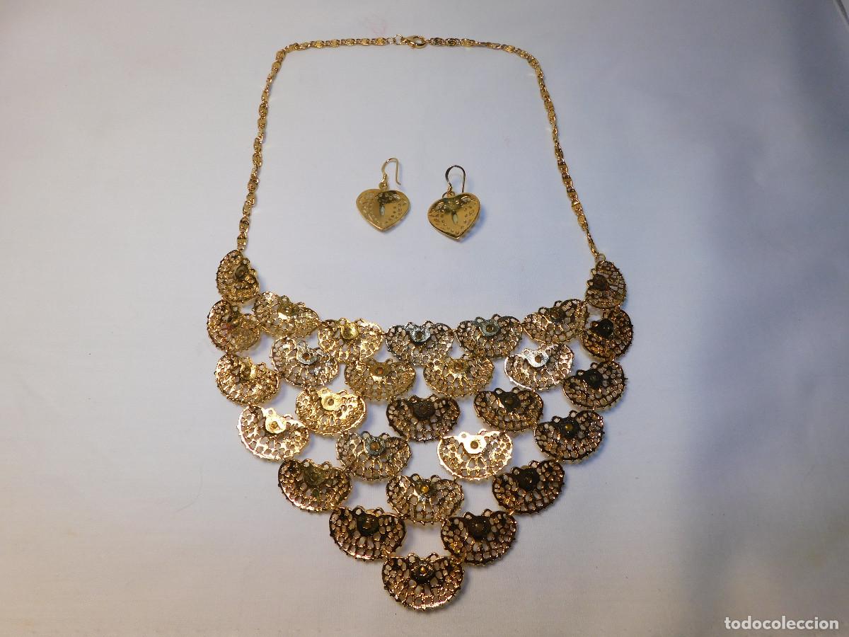 Joyeria: Gargantilla y aros dorado eterno - Foto 6