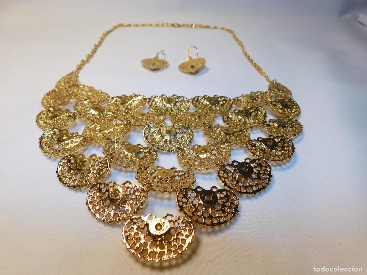 Joyeria: Gargantilla y aros dorado eterno - Foto 7