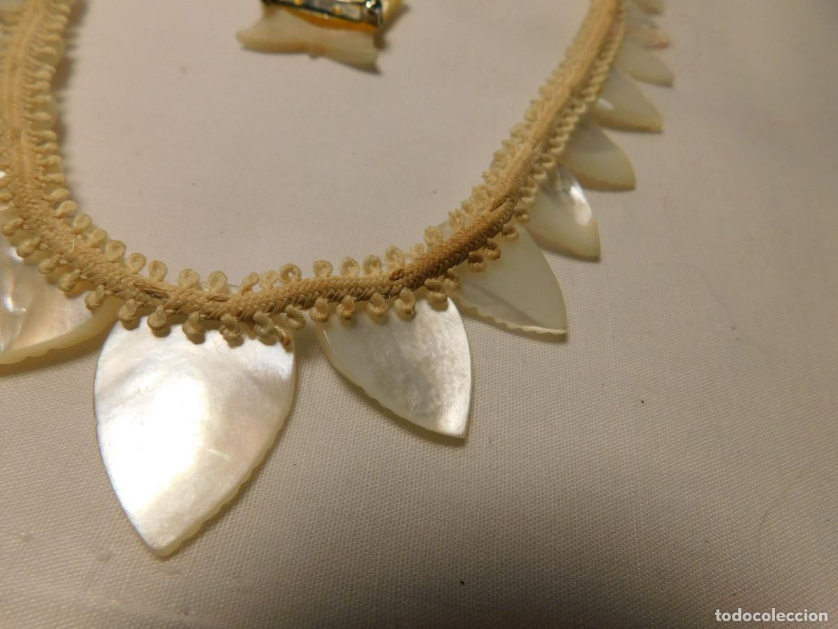 Joyeria: Collar aros y broche en nacar original - Foto 9
