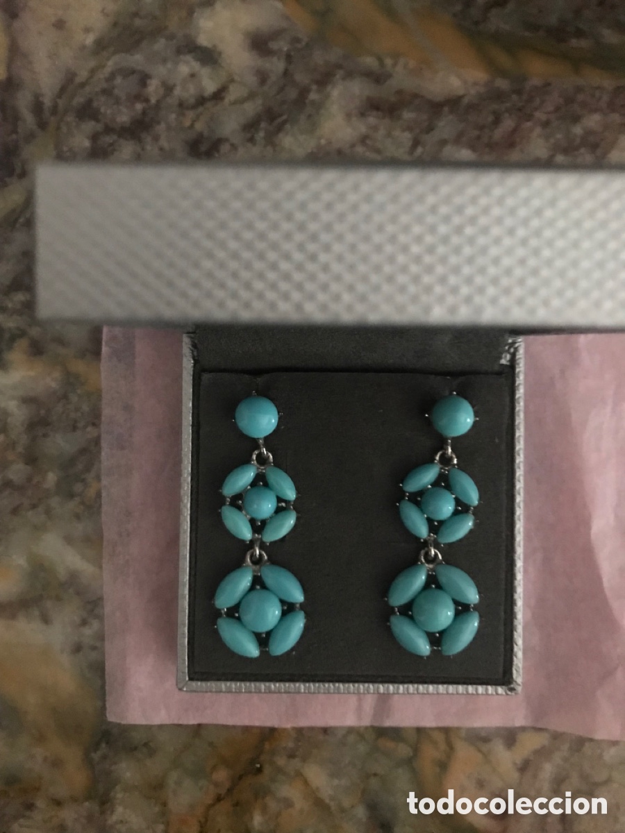 Joyeria: Pendientes de cabujones de turquesa - Foto 8