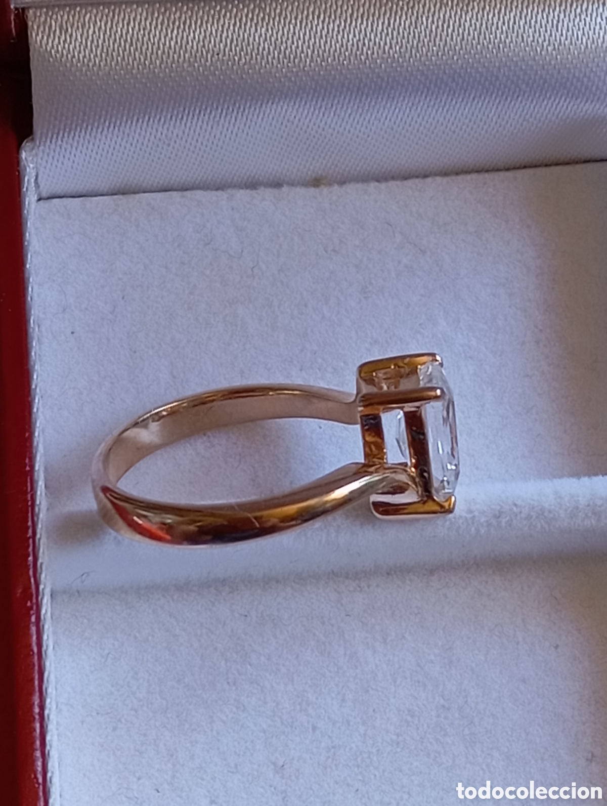 Joyeria: Anillo Vintage plaqu&eacute; y piedra - Foto 2