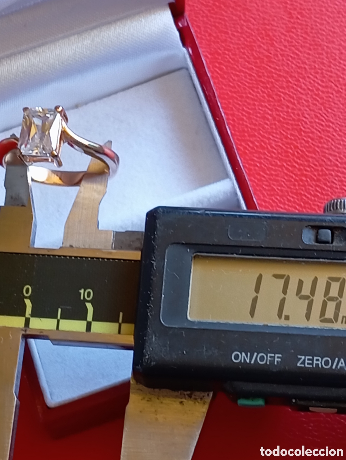 Joyeria: Anillo Vintage plaqu&eacute; y piedra - Foto 4