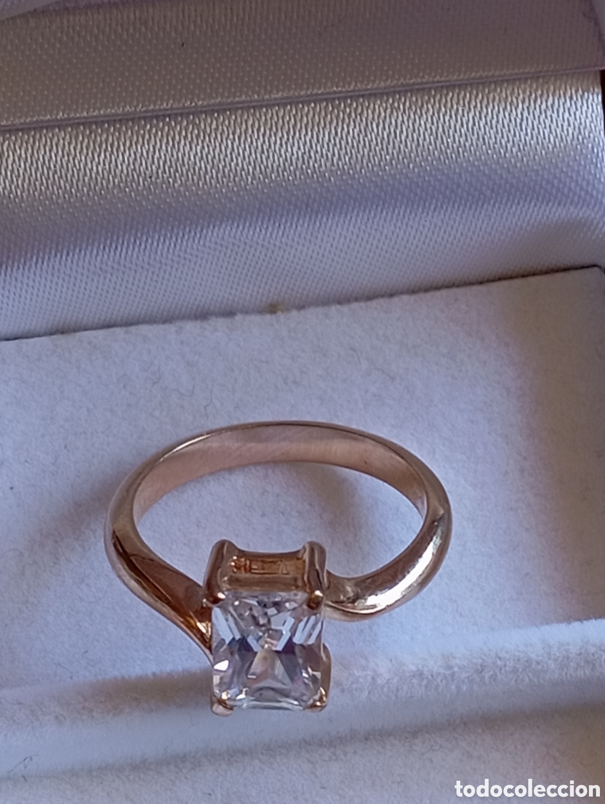 Joyeria: Anillo Vintage plaqu&eacute; y piedra - Foto 1