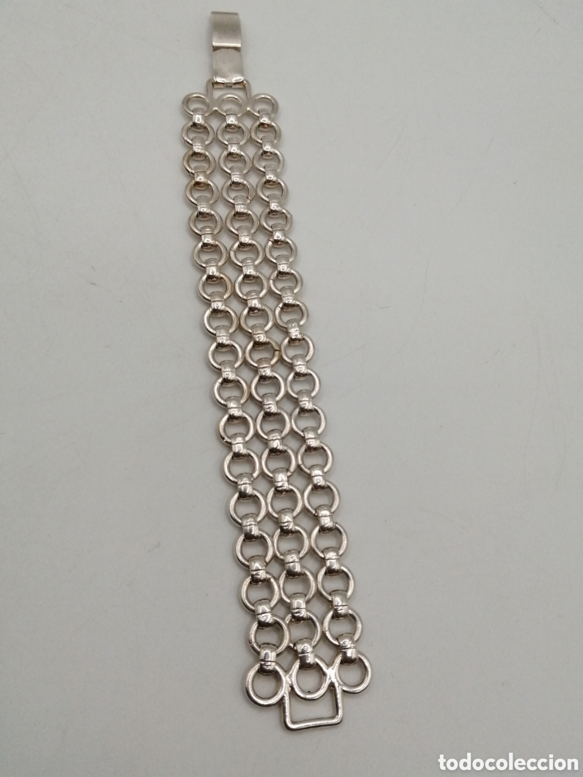 Joyeria: Pulsera brazalete metal plateado - Foto 2