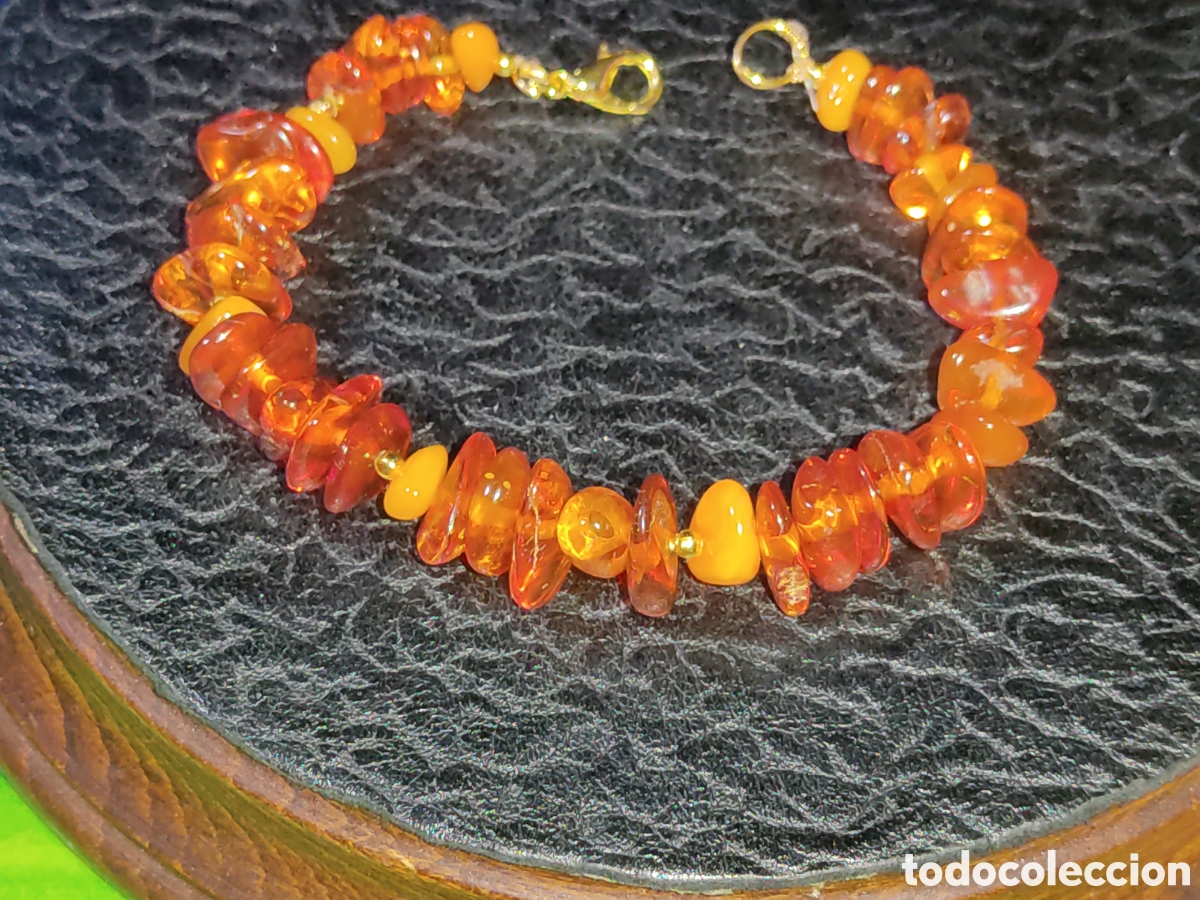 Joyeria: Pulsera &aacute;mbar del B&aacute;ltico original.Vintage. - Foto 1