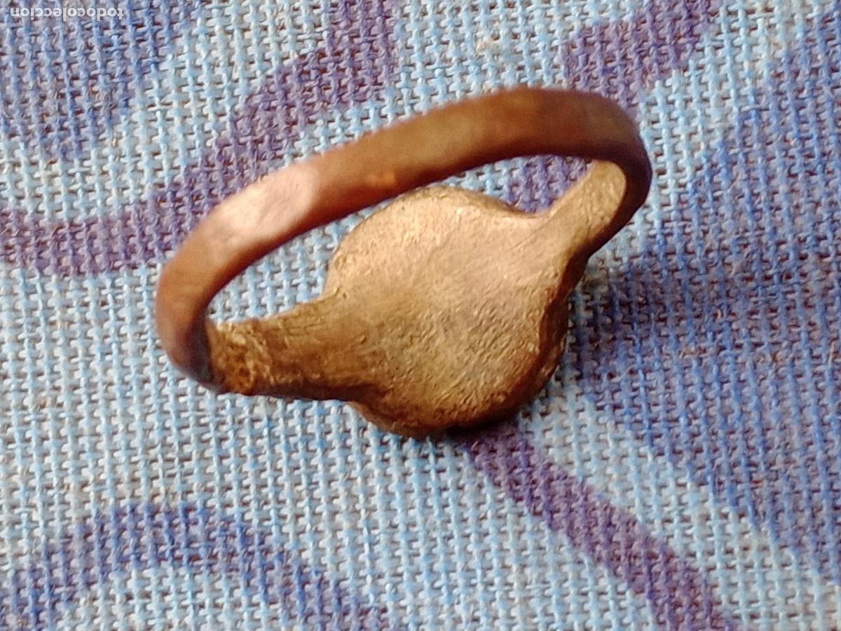 Joyeria: Anillo de bronce alto-medieval. Procedencia Inglaterra - Foto 3