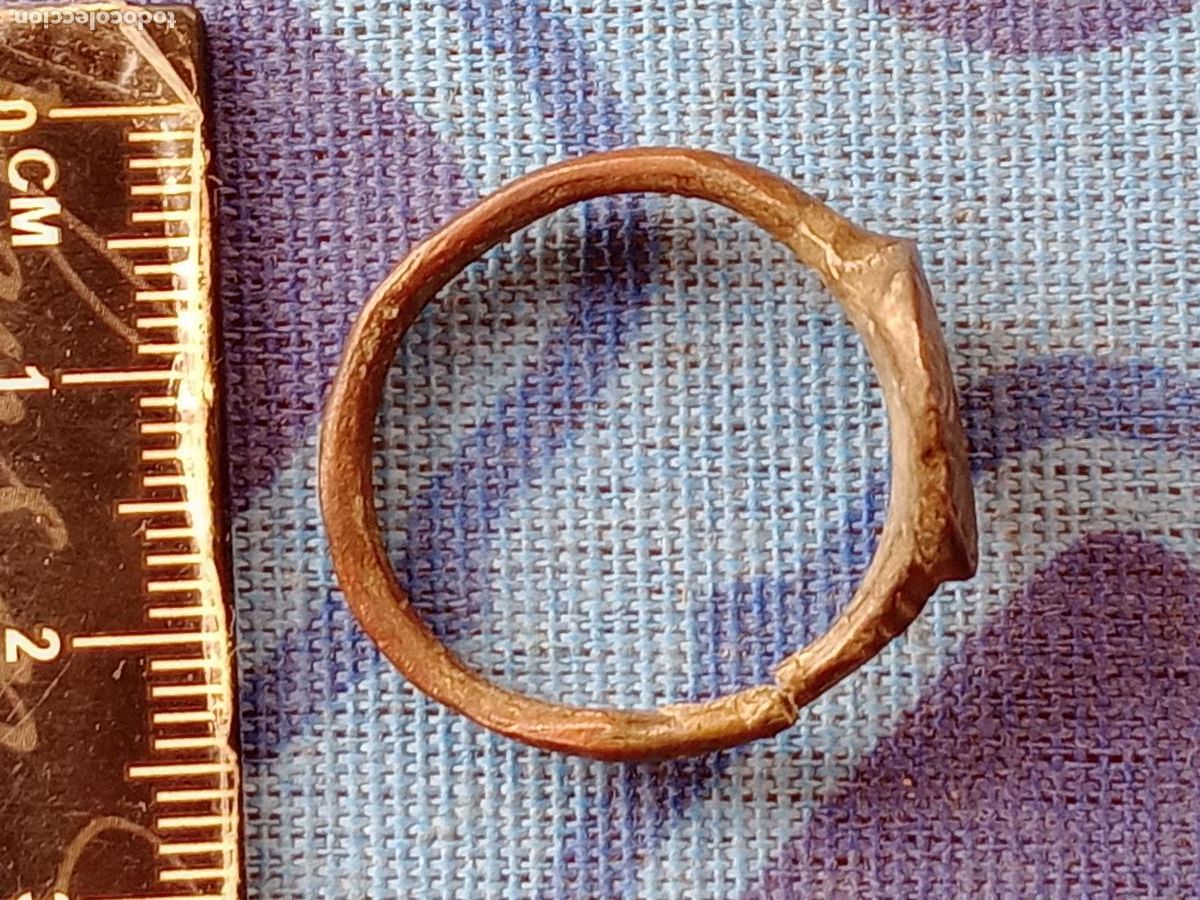 Joyeria: Anillo de bronce alto-medieval. Procedencia Inglaterra - Foto 6