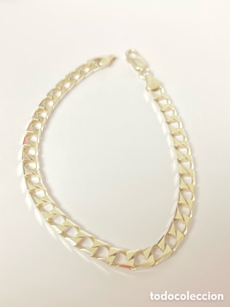 Joyeria: Pulsera de plata de caballero. 22cm/ Pul100 - Foto 1