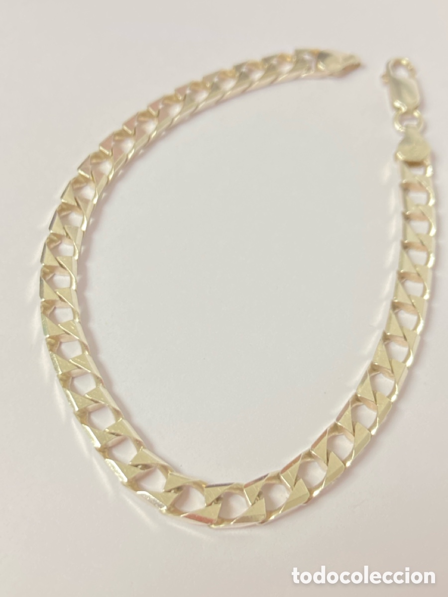 Joyeria: Pulsera de plata de caballero. 22cm/ Pul100 - Foto 2