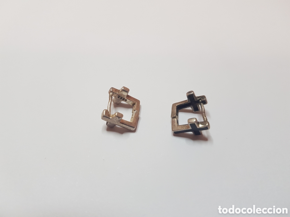 Joyeria: #874 Pendientes plata de ley 925 1cm - Foto 2