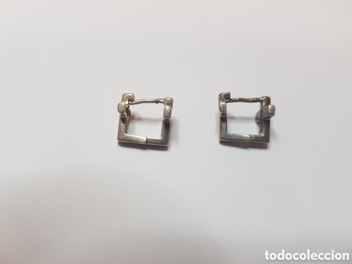 Joyeria: #874 Pendientes plata de ley 925 1cm - Foto 1