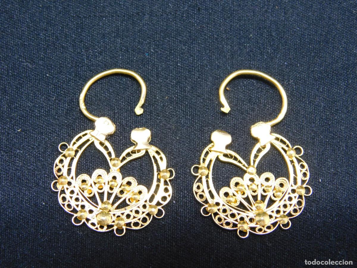 Joyeria: PENDIENTES FILIGRANA DE ORO 18K - Foto 6