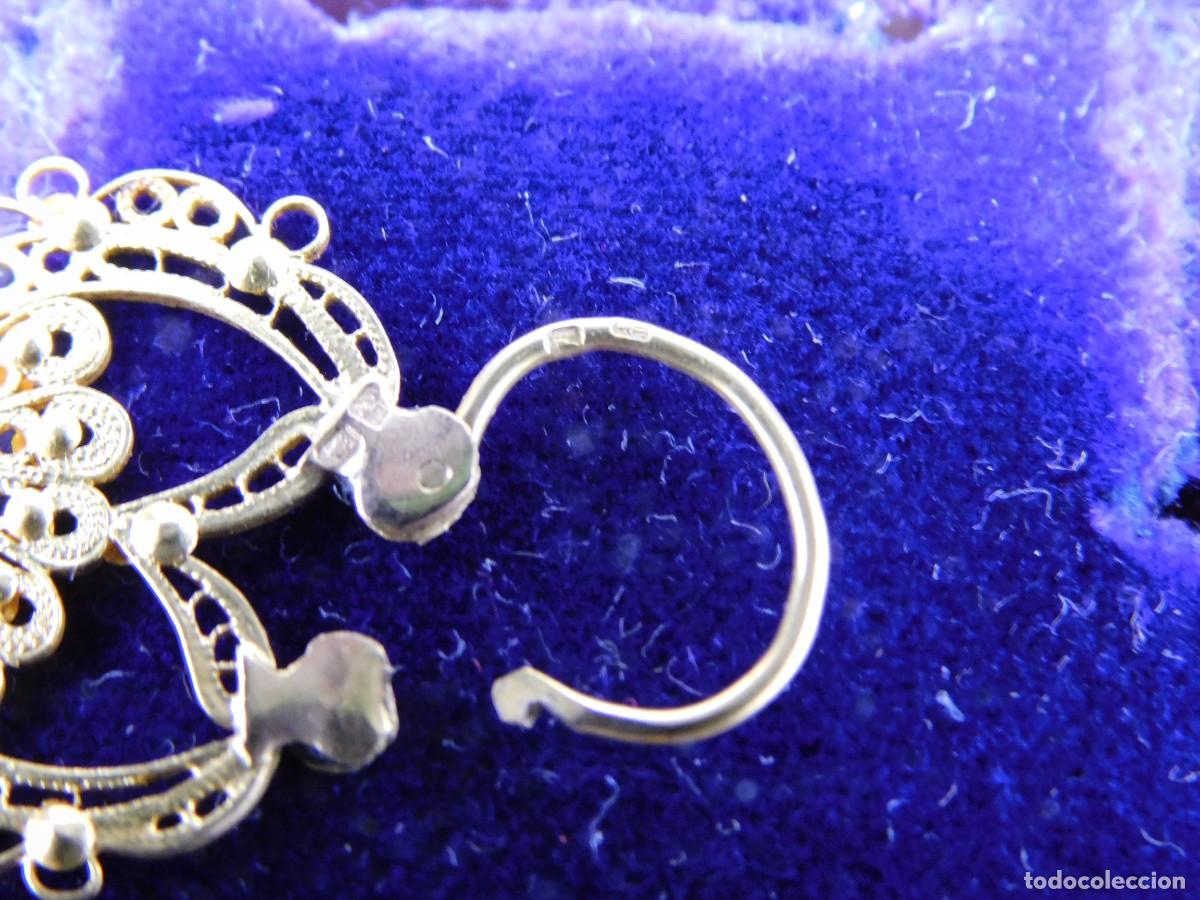 Joyeria: PENDIENTES FILIGRANA DE ORO 18K - Foto 7