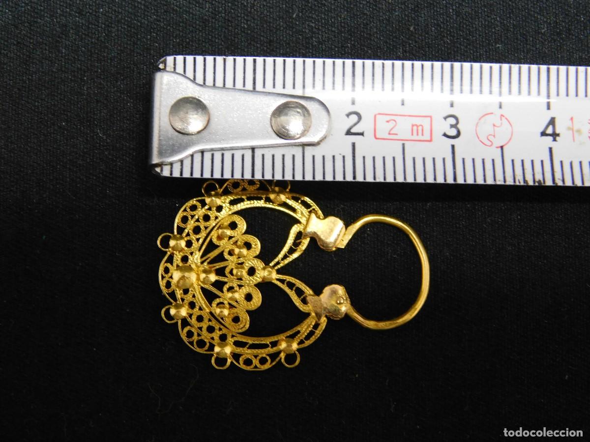 Joyeria: PENDIENTES FILIGRANA DE ORO 18K - Foto 9