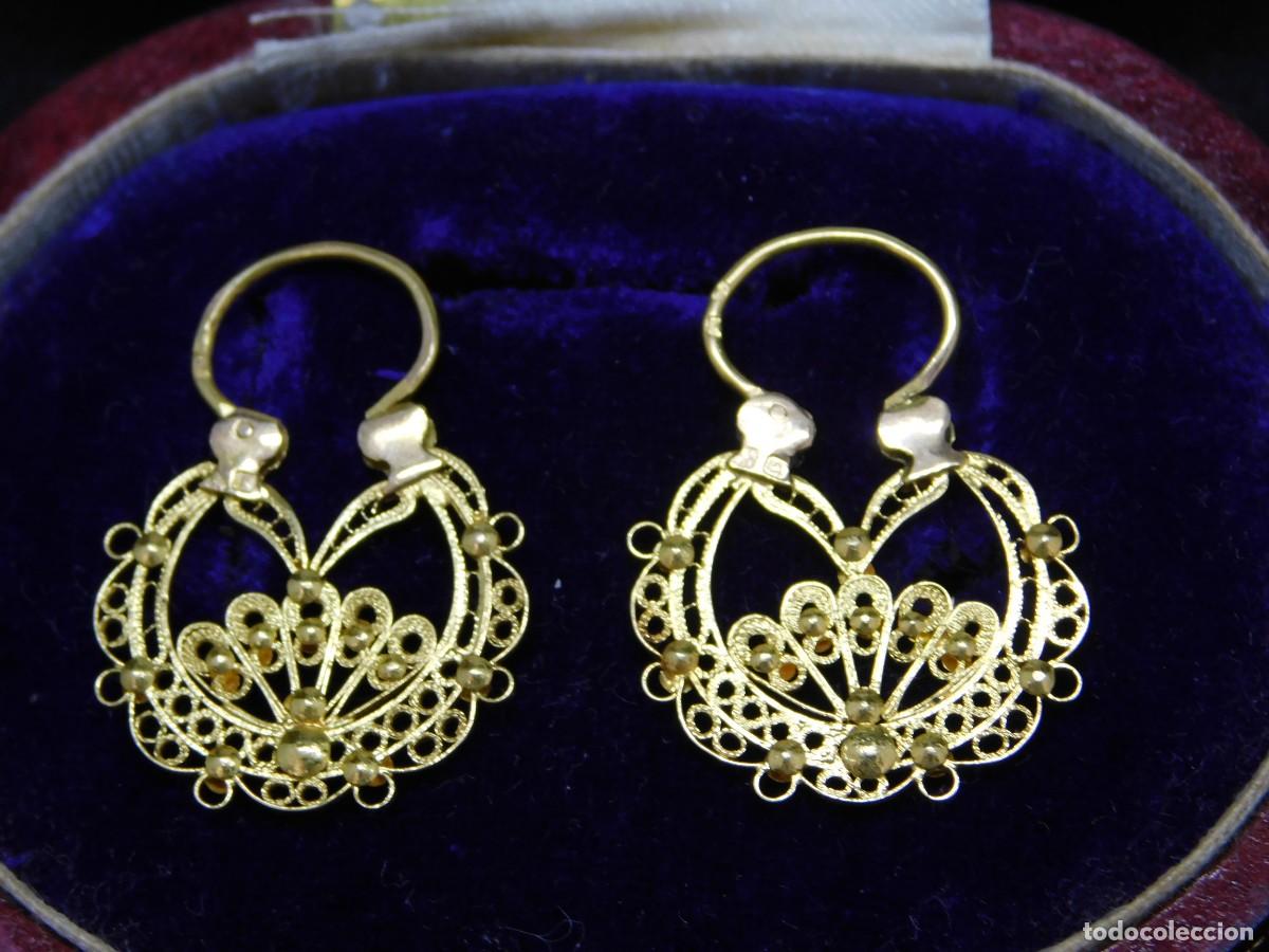 Joyeria: PENDIENTES FILIGRANA DE ORO 18K - Foto 10
