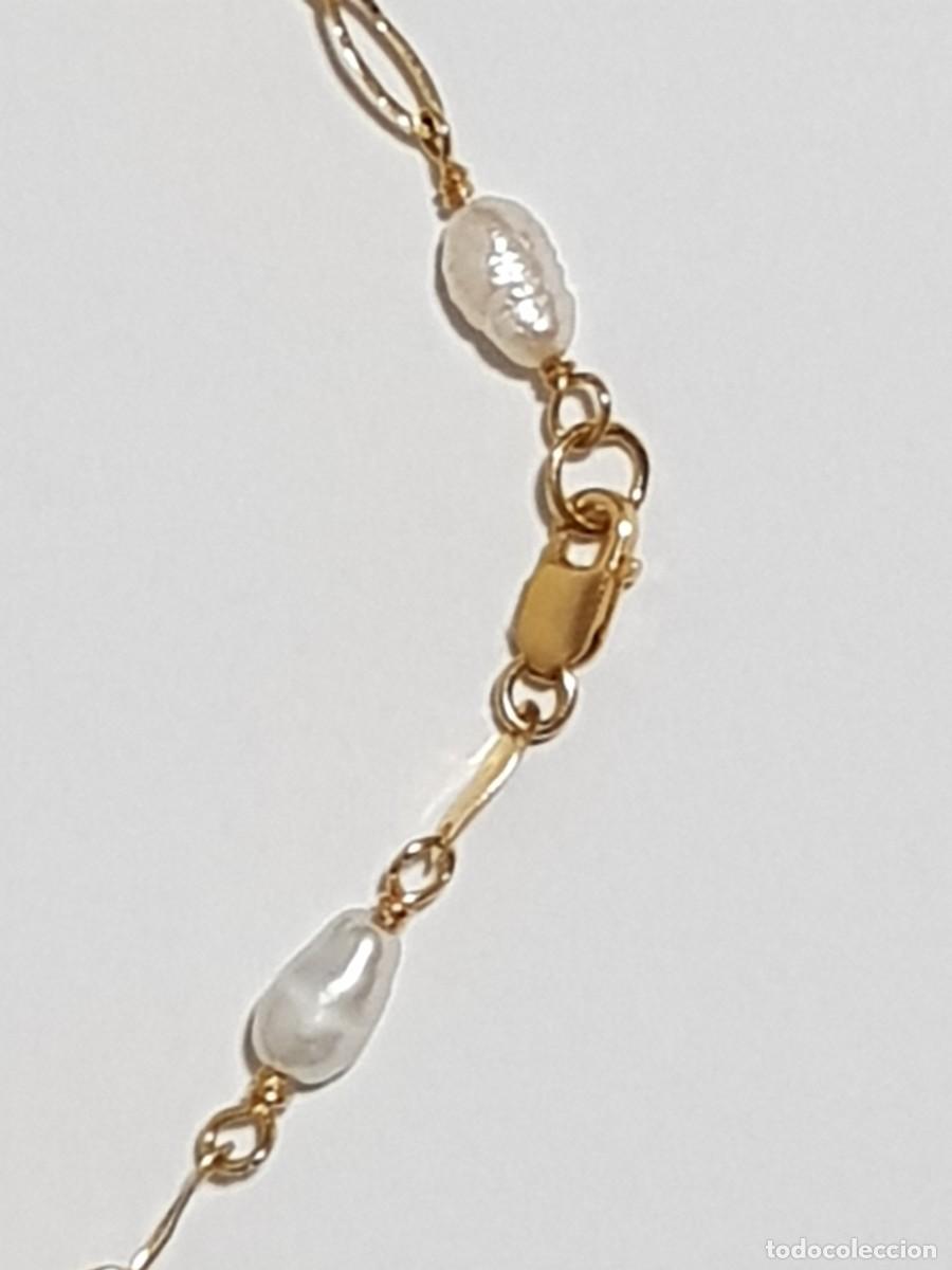 Joyeria: Gargantilla con Perlas Jofe en oro de 18 quilates - Foto 3