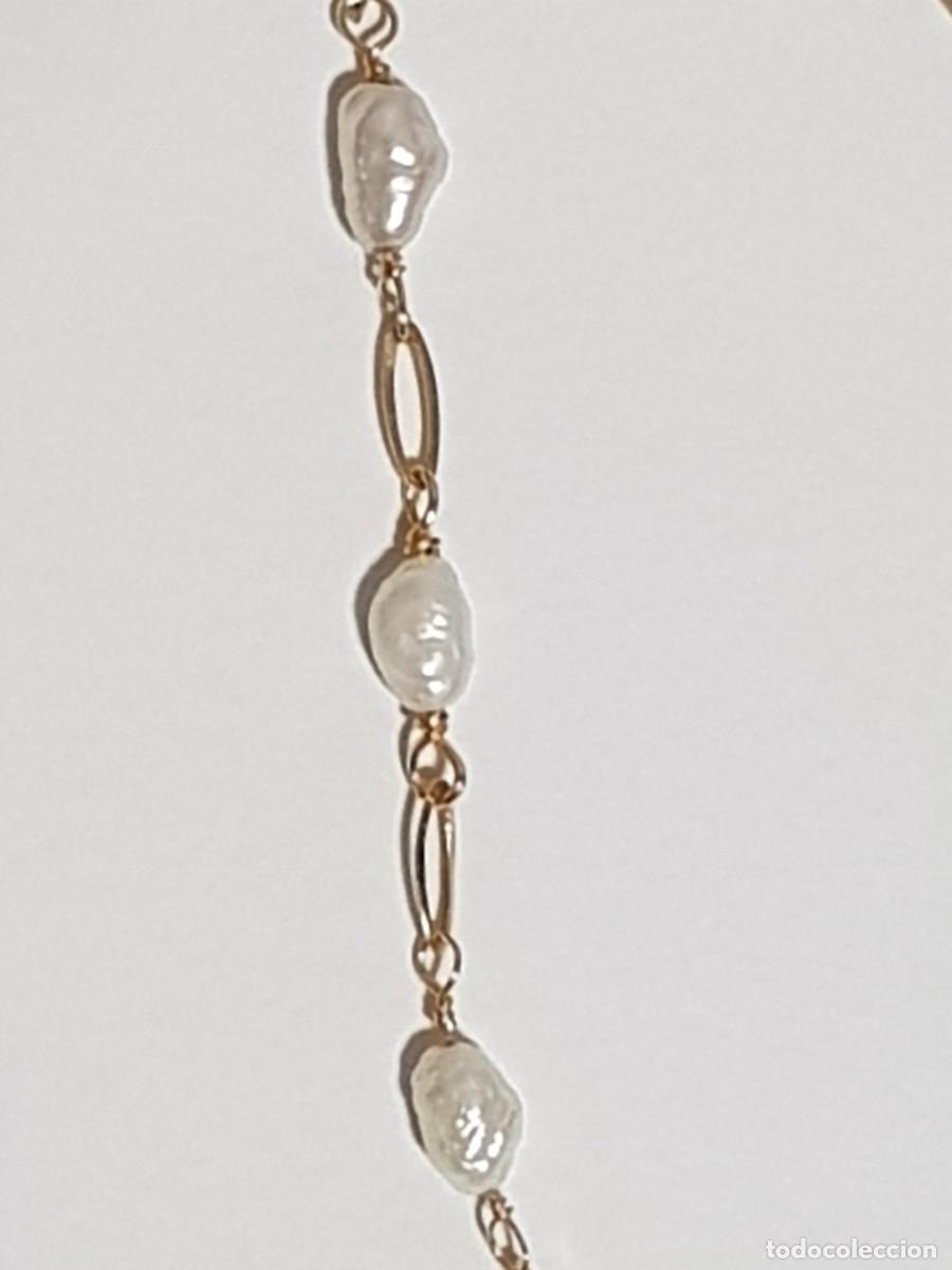 Joyeria: Gargantilla con Perlas Jofe en oro de 18 quilates - Foto 4