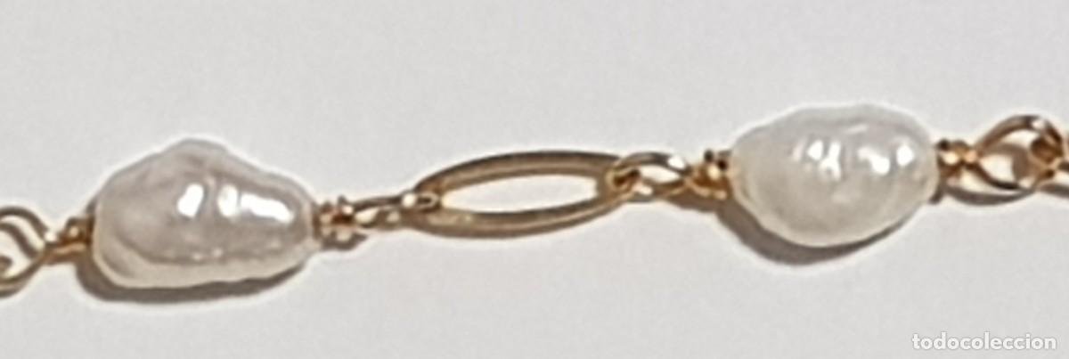 Joyeria: Gargantilla con Perlas Jofe en oro de 18 quilates - Foto 5