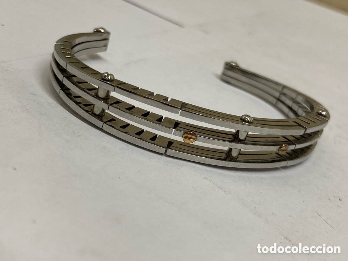 Joyeria: Pulsera de acero y oro Pul130 - Foto 2