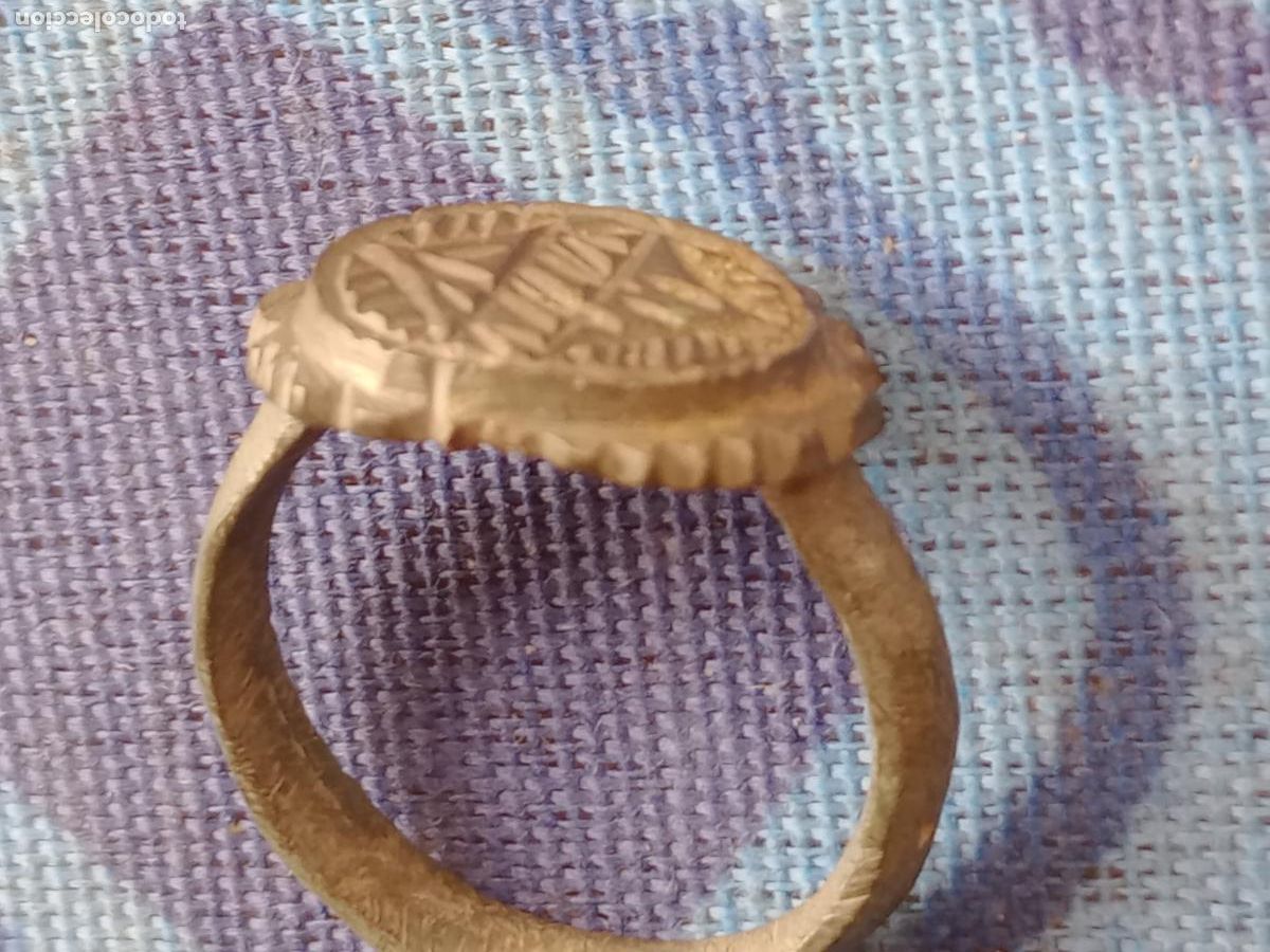 Joyeria: Anillo de bronce alto-medieval. Procedencia Inglaterra - Foto 3