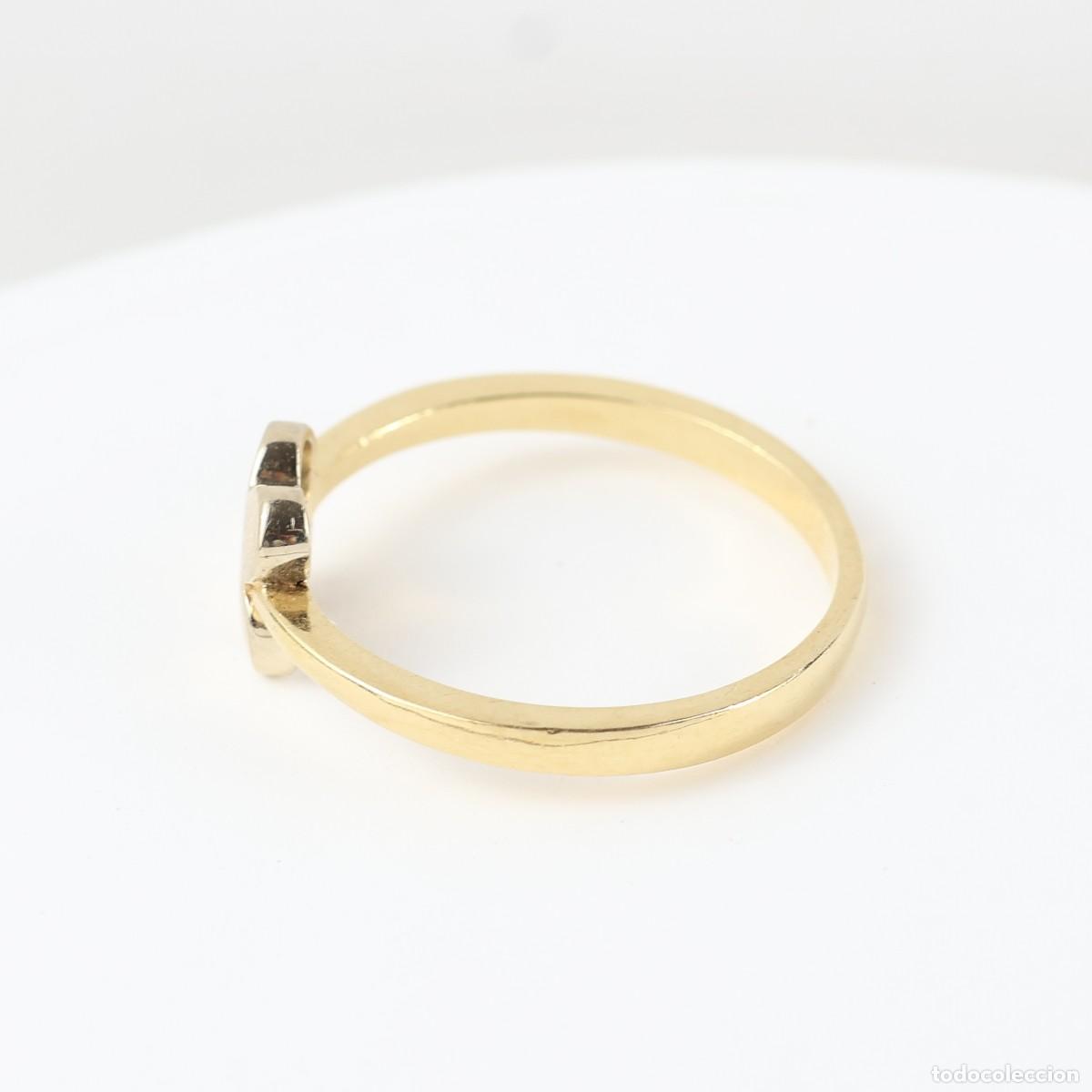 Joyeria: Anillo flor oro con diamante - Foto 3