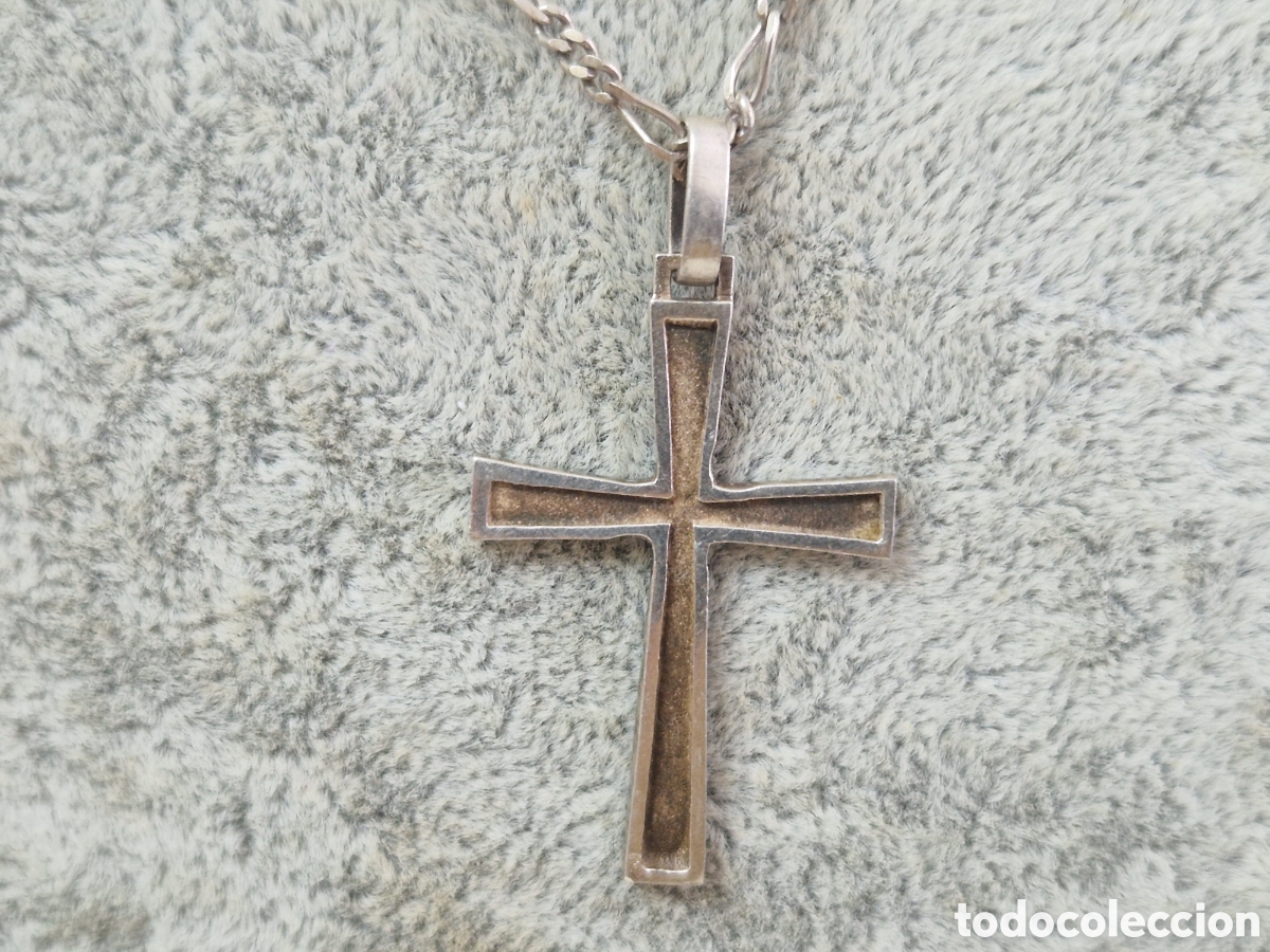 Joyeria: PRECIOSA CRUZ Y CADENA EN PLATA DE LEY - Foto 2