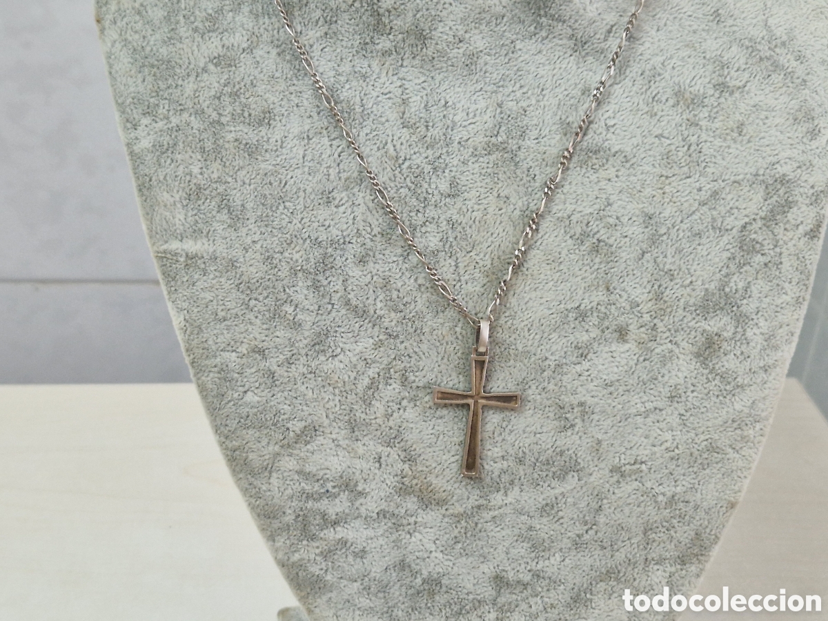 Joyeria: PRECIOSA CRUZ Y CADENA EN PLATA DE LEY - Foto 4