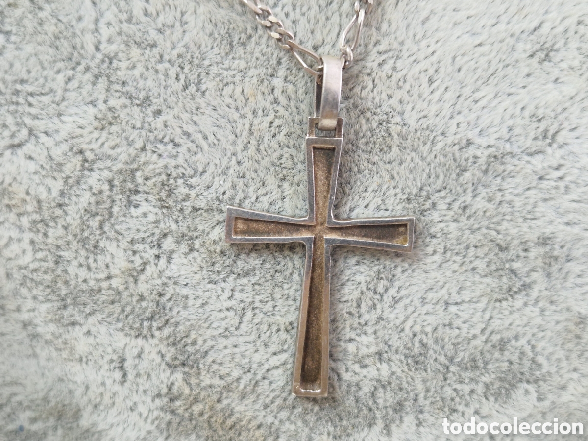Joyeria: PRECIOSA CRUZ Y CADENA EN PLATA DE LEY - Foto 1