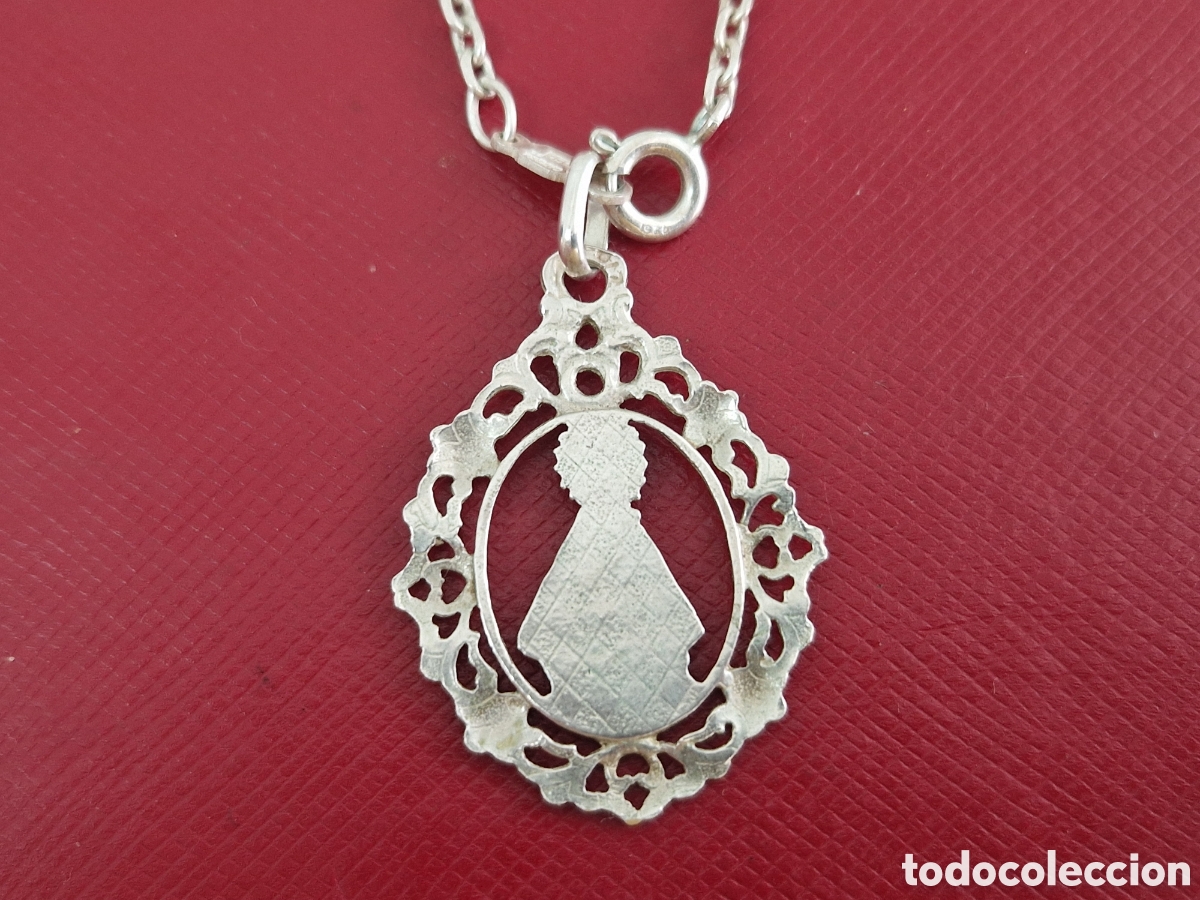 Joyeria: PRECIOSA MEDALLA DE PLATA Y CADENA - Foto 8