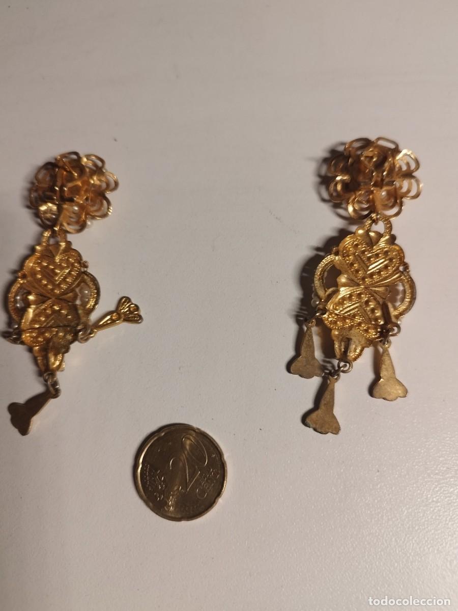 Joyeria: Aderezo de fallera-Bellea 2 broches y pendientes - Foto 3
