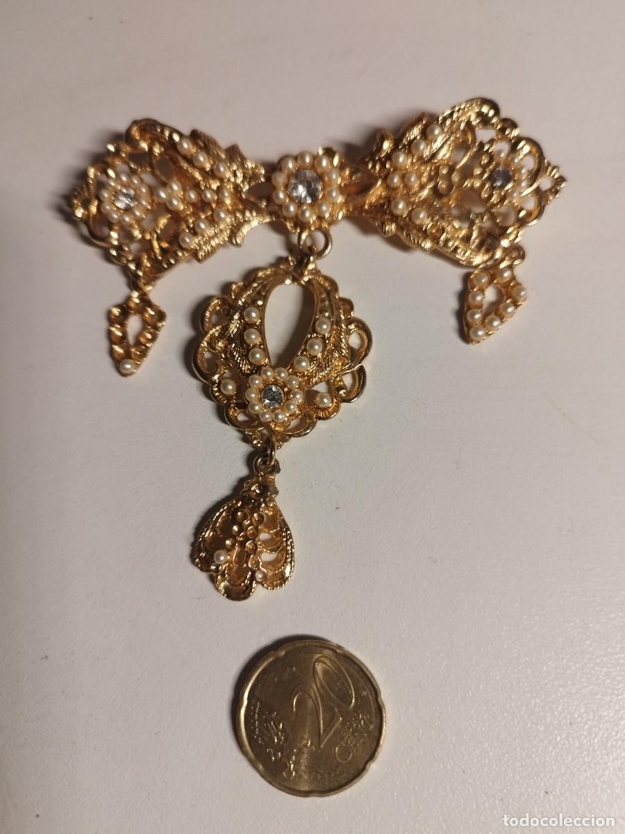 Joyeria: Aderezo de fallera-Bellea 2 broches y pendientes - Foto 5