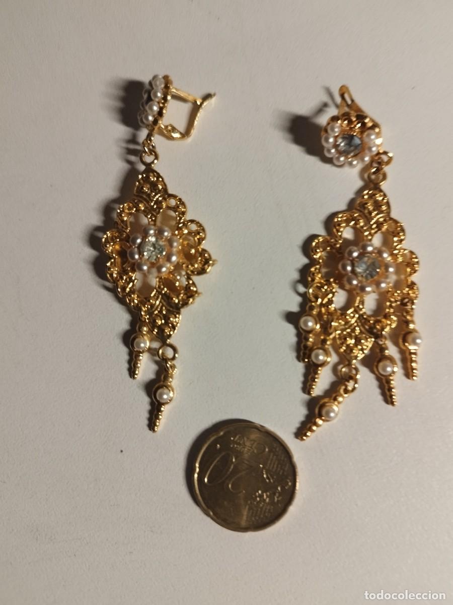 Joyeria: Aderezo de fallera-Bellea 2 broches y pendientes - Foto 6