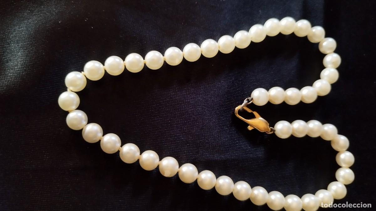 Joyeria: Antiguo collar de perlas con cierre dorado - Foto 1