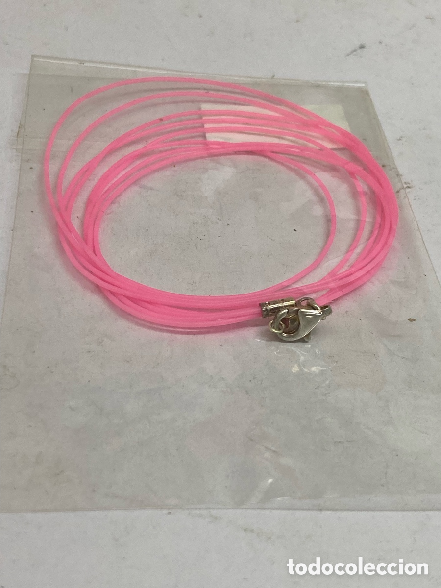 Joyeria: Collar de caucho y plata CC95 - Foto 1