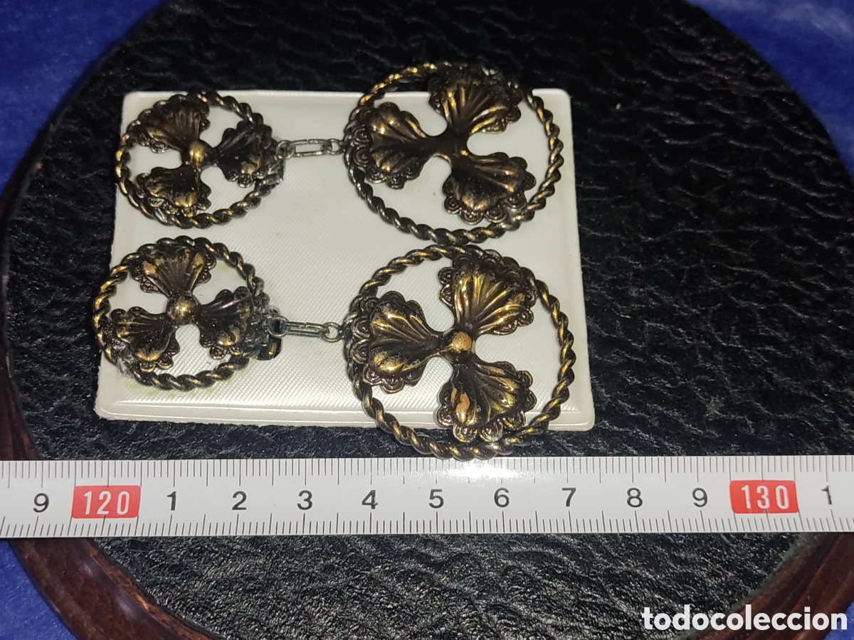 Joyeria: Pendientes de lat&oacute;n, Vintage. - Foto 3