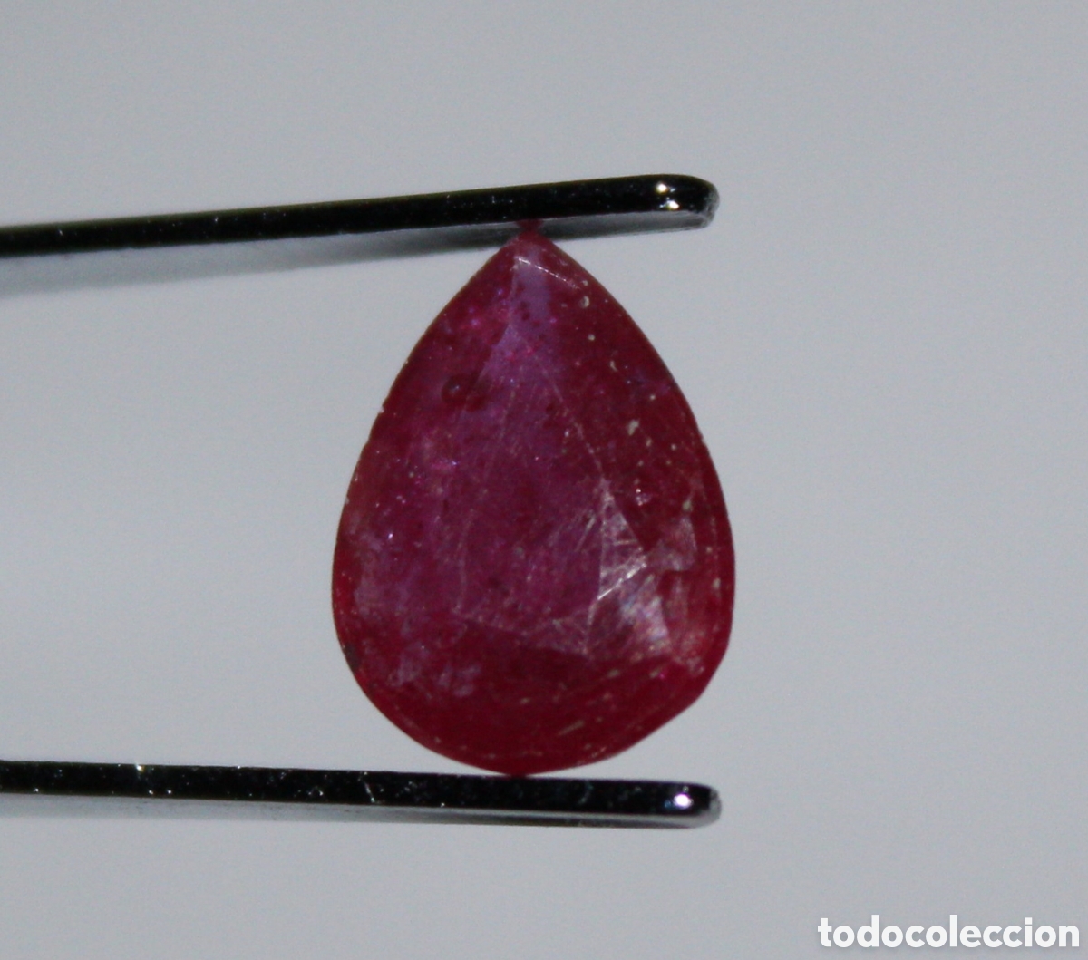 Joyeria: Rub&iacute; 3.26 quilates talla pera. - Foto 1
