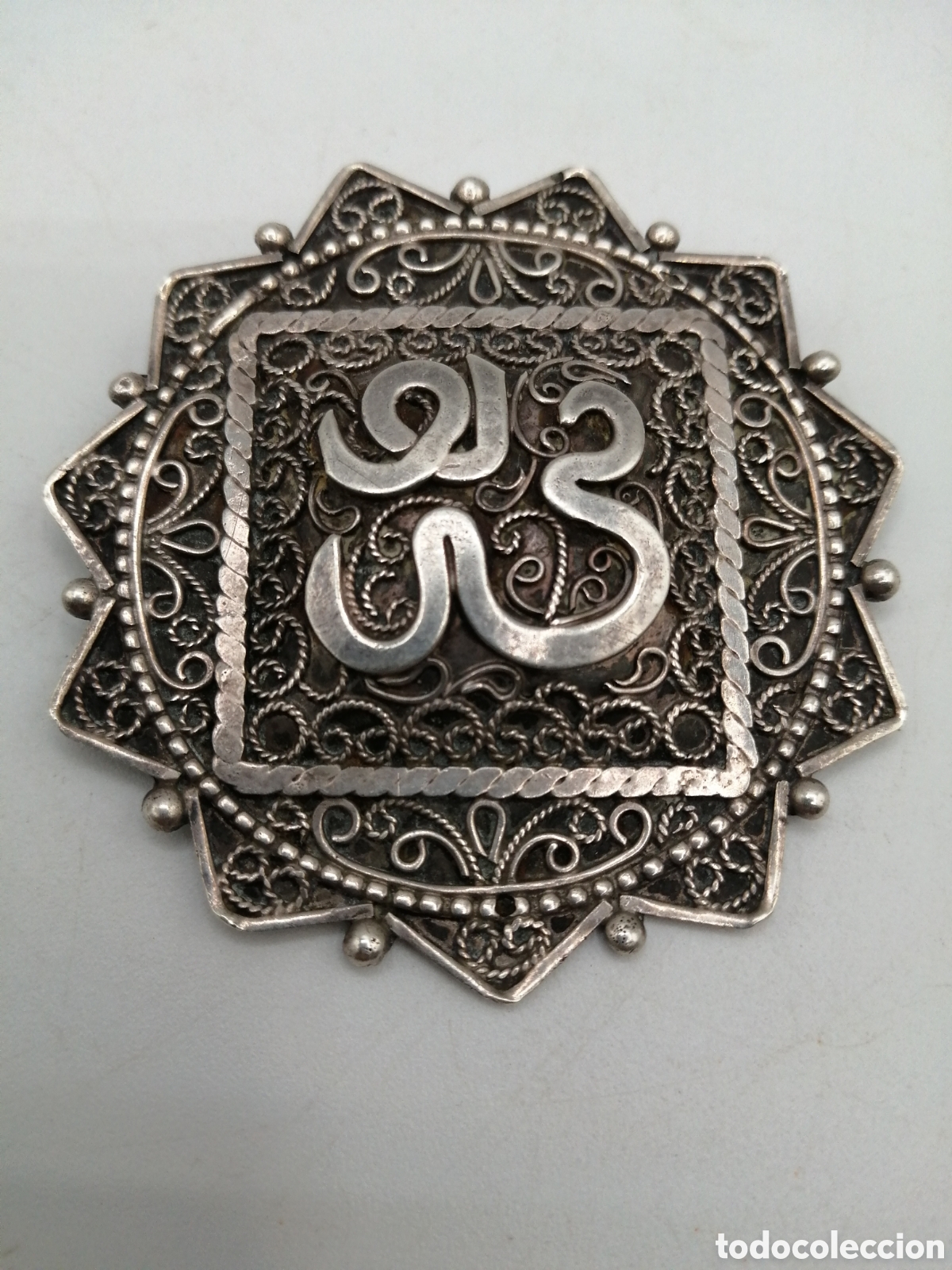 Joyeria: Broche colgante plata. Oriental - Foto 3