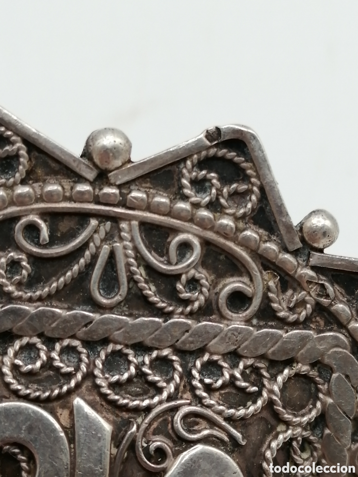 Joyeria: Broche colgante plata. Oriental - Foto 5